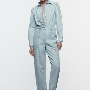 ZARA DENIM JUMPSUIT